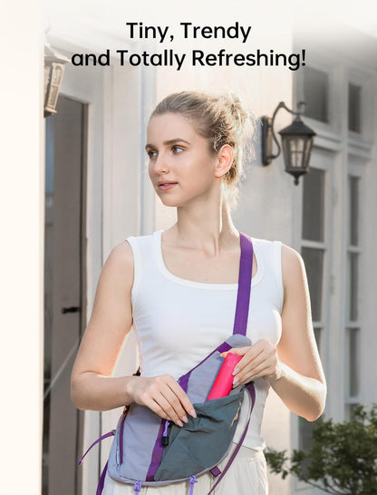 JISULIFE Handheld Mini Fan, 3 IN 1 USB Rechargeable Portable Fan [12-19 Working Hours] with Power Bank, Flashlight, Pocket Design for Travel/Summer/Concerts/Lash, Gifts for Women (Fuchsia)