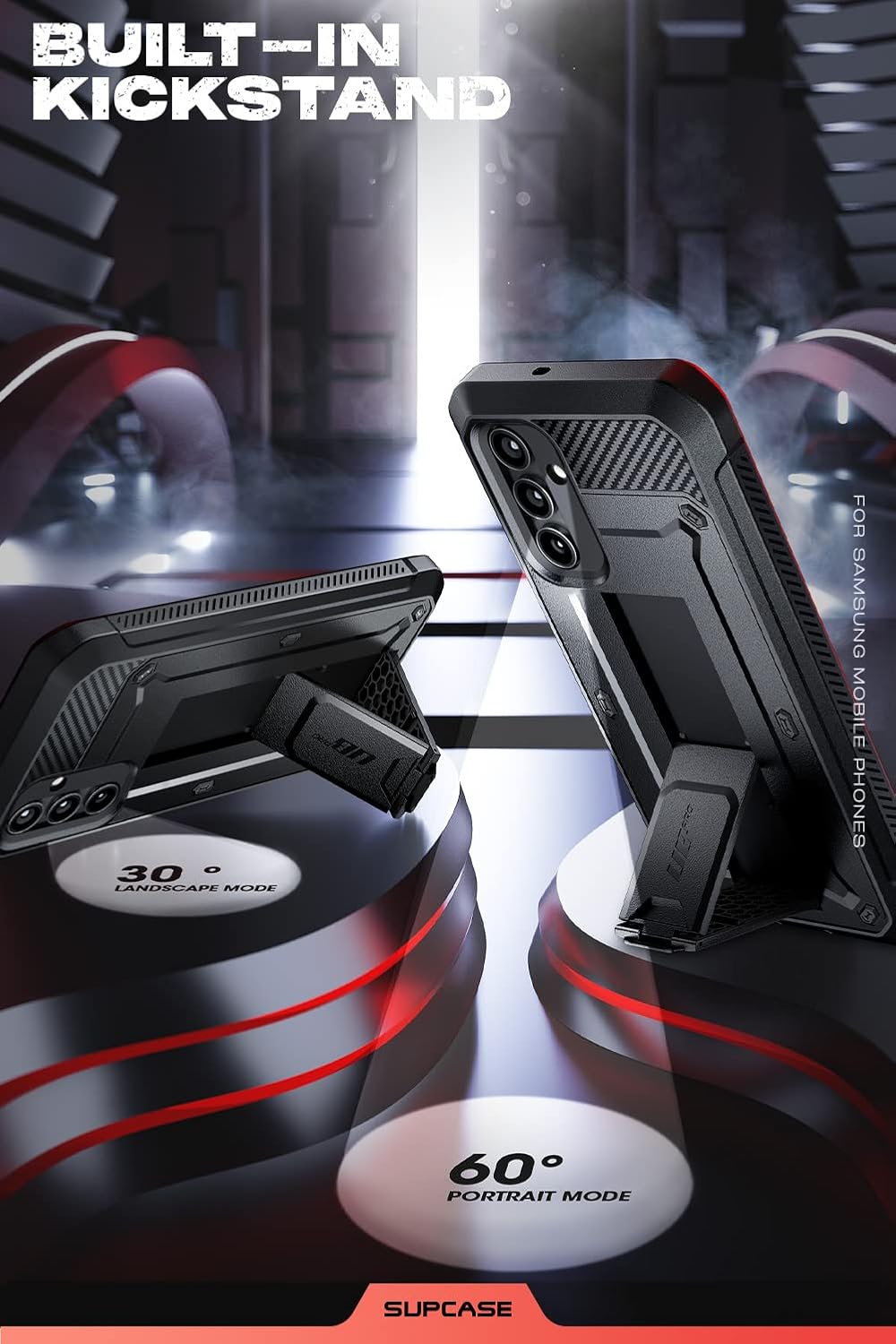 SUPCASE Unicorn Beetle Pro for Samsung Galaxy A54 Case with Stand [Built-in Screen Protector][Military-Grade Protection] 360 Full-Body Rugged Holster & Kickstand Phone Case for Galaxy A54 5G, Black