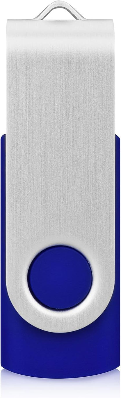 KEXIN 8GB Flash Drive 10 Pack USB Thumb Drive Memory Stick (USB 2.0, Blue)