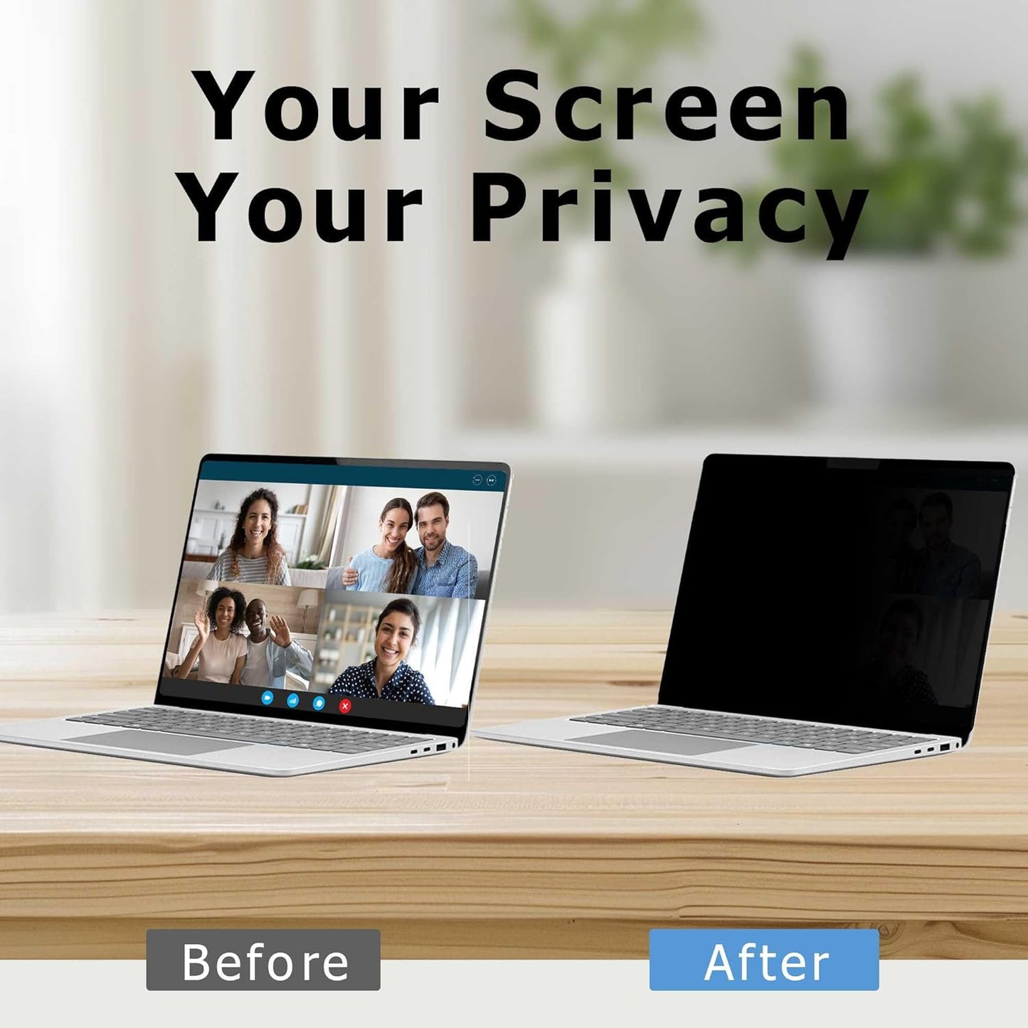 Adeway Magnetic Privacy Screen for Surface Laptop 13 inch (2025), Anti-Glare, 30° Side View Protection, Washable & Reusable Privacy Filter, Bubble-Free Installation