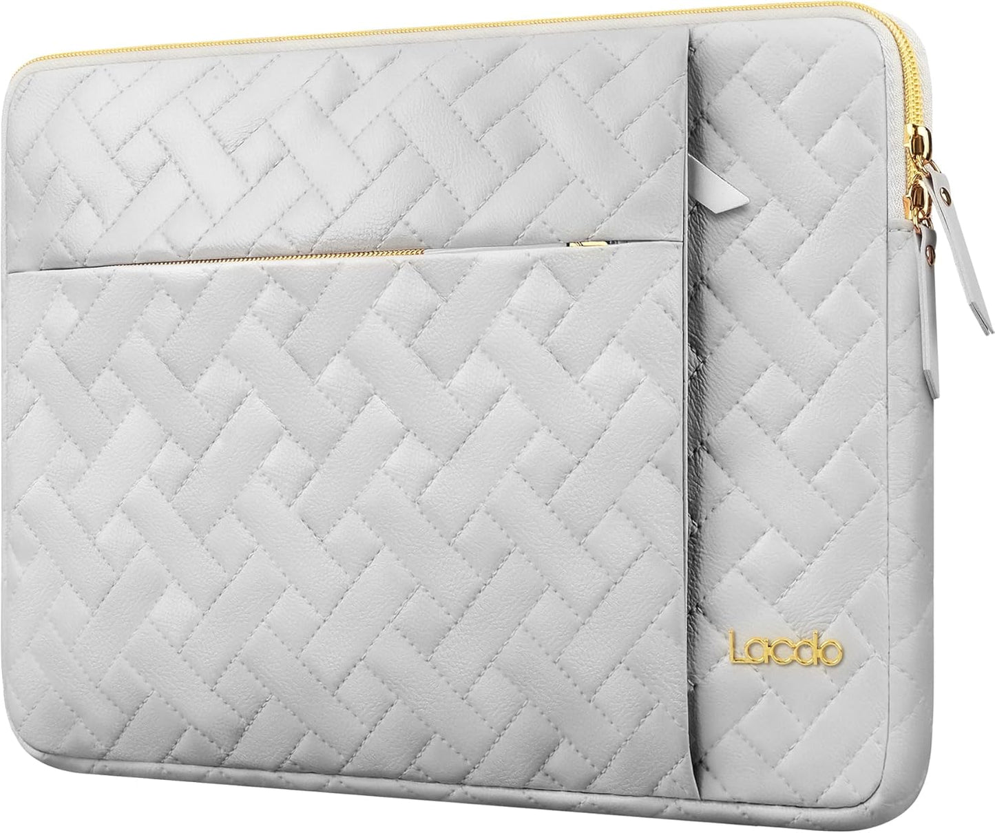 Lacdo Laptop Sleeve Case for 15 inch New MacBook Air M4 A3241 2025, M3 A3114, M2 A2941 2024-2023, 15 inch MacBook Pro A1990 A1707, Dell XPS 15 Plus Computer Bag with Accessory Pocket, Space Gray