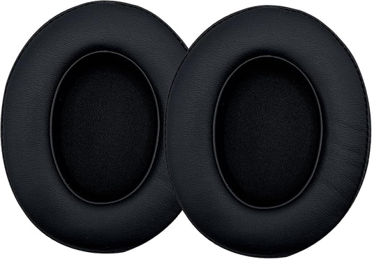 Replacement Ear Pads Cushions for Beats Studio（B0501、B0500），Beats Studio 2 & Studio 3 Wired & Wireless Headphones, Earpads with Soft Protein Leather, Noise Isolation Memory Foam - Grey (Black)