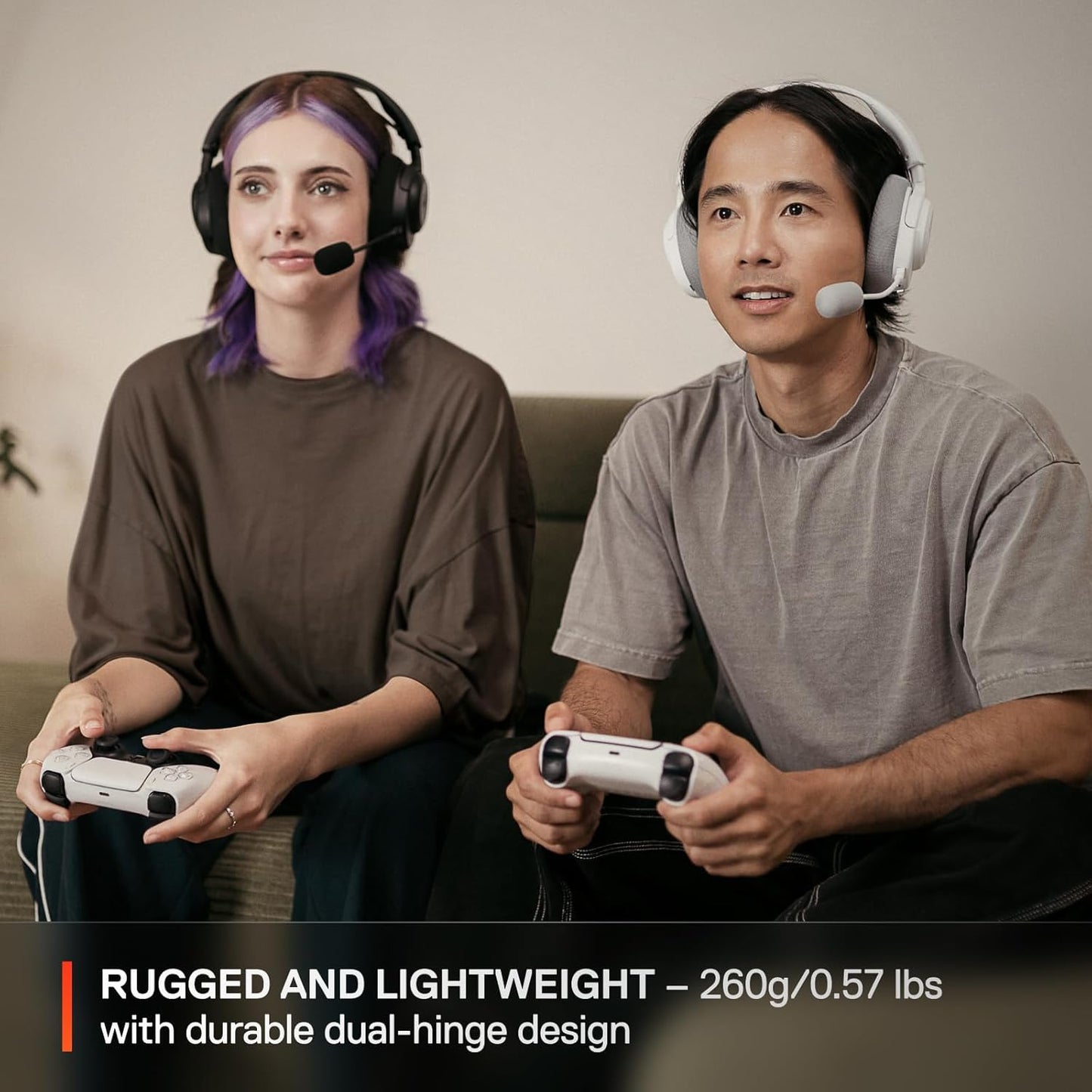 SteelSeries Arctis Nova 3P Wireless Multi-Platform Gaming Headset — Mobile App Control — 40 HR Battery — Neodymium Magnetic Drivers — 2.4GHz/Bluetooth — PS5, PS4, PC, Switch, Mobile — White