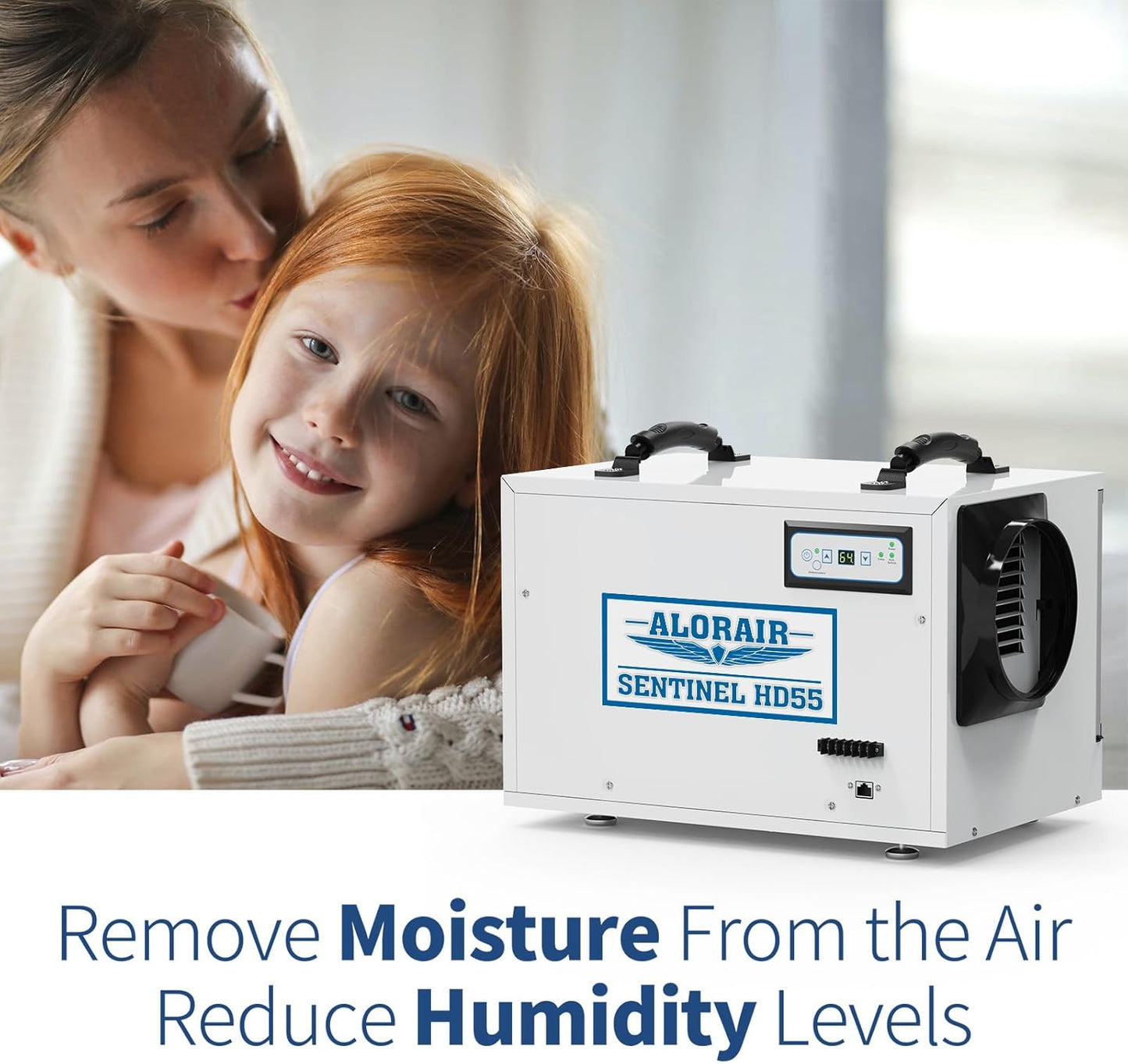 ALORAIR 120 Pints Commercial Dehumidifier for Crawl Spaces & Basements with Drain Hose, Compact Dehumidifiers for Home and Industry Water Damage, Auto Defrost, 5-Year Quality Coverage