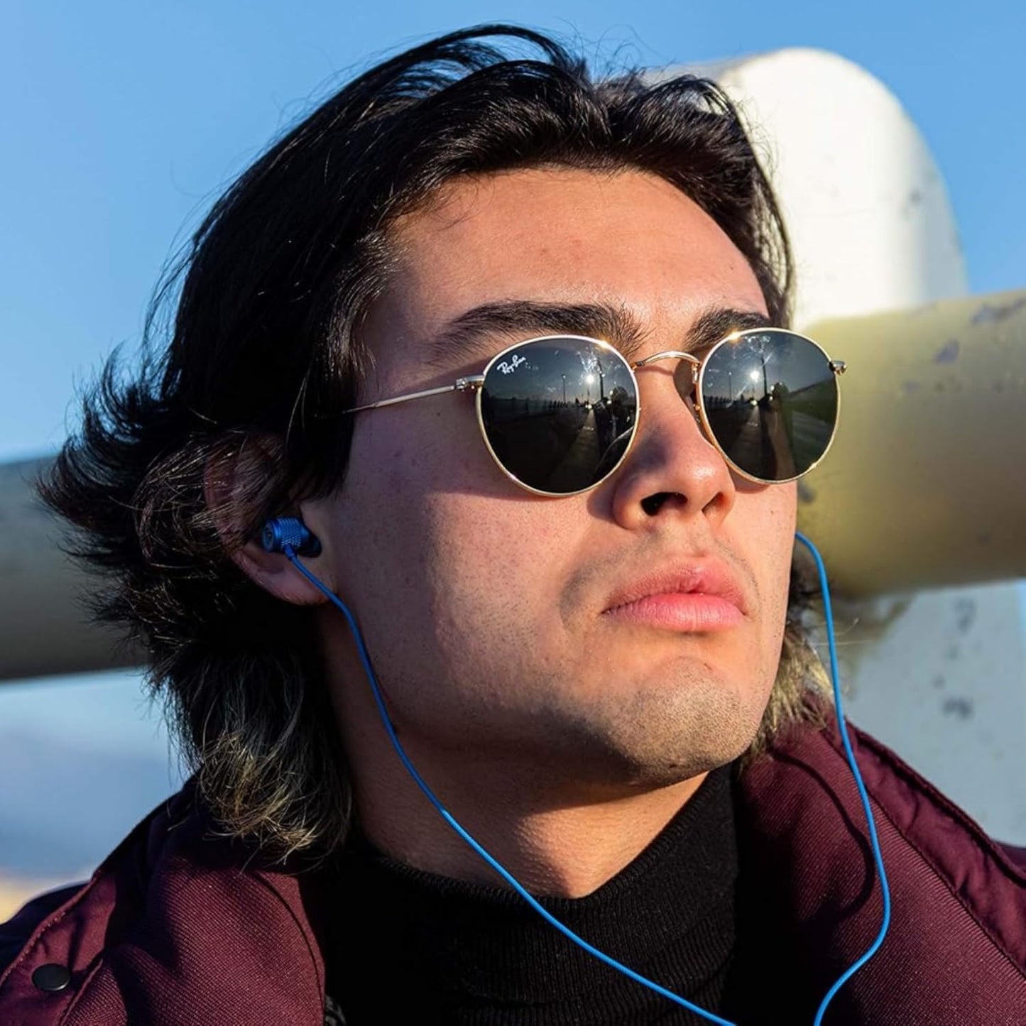 LUDOS Ultra USB C Headphones for iPhone 16 15 Pro Max Plus iPad Pro, 5 Years Warranty, Magnetic USB-C Earbuds for Samsung Galaxy S24 S23 Ultra S22 S21 FE S20 A55 A54 A53, USB Type C Earphones - Blue