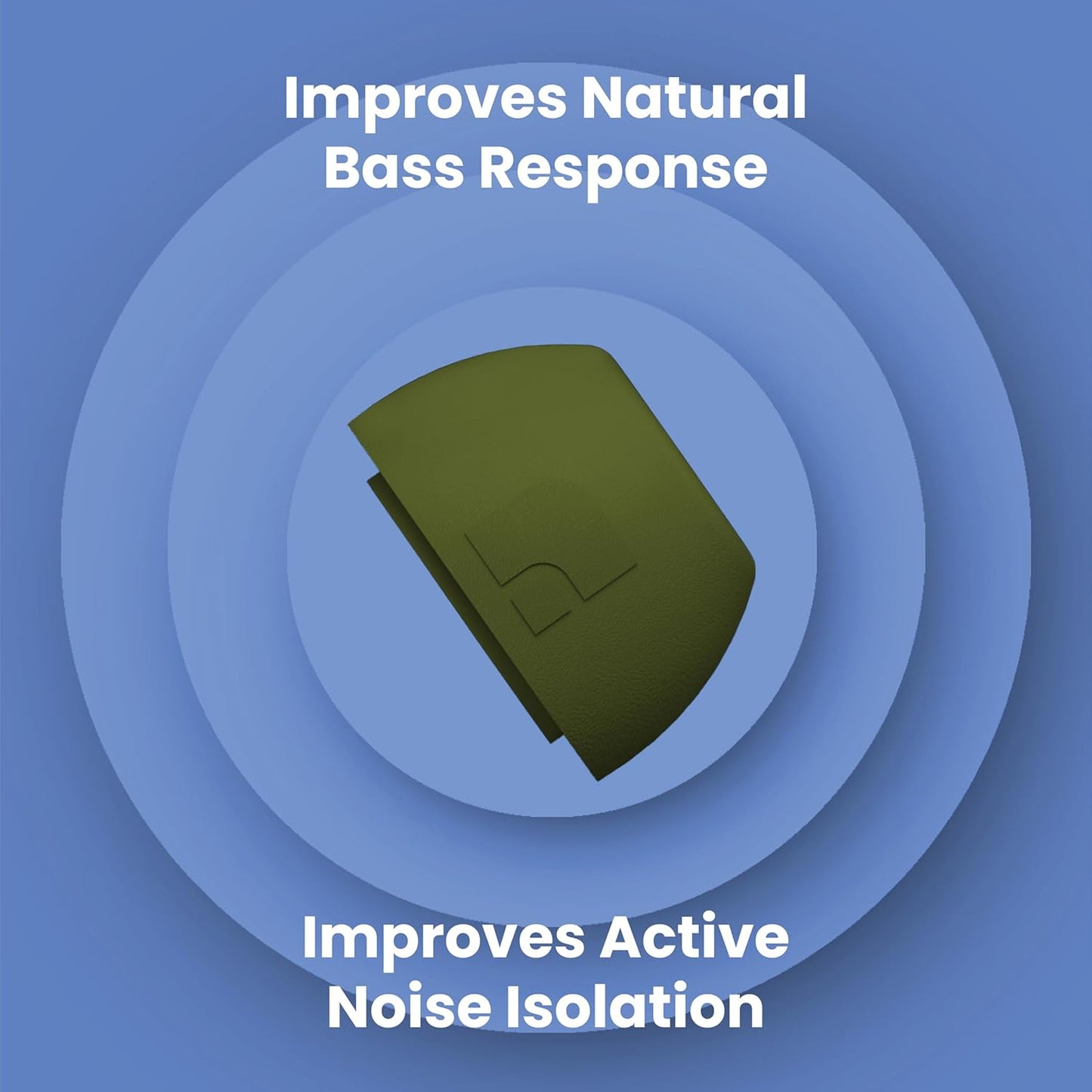 Foam Masters Ultra-Premium Memory Foam Ear Tips for AirPods Pro 1st & 2nd Gen | 3 Pairs | Black Magic Ver 6.0 | Secure | Comfort | Better Noise Cancel | Replacement Buds – OD Green, Large