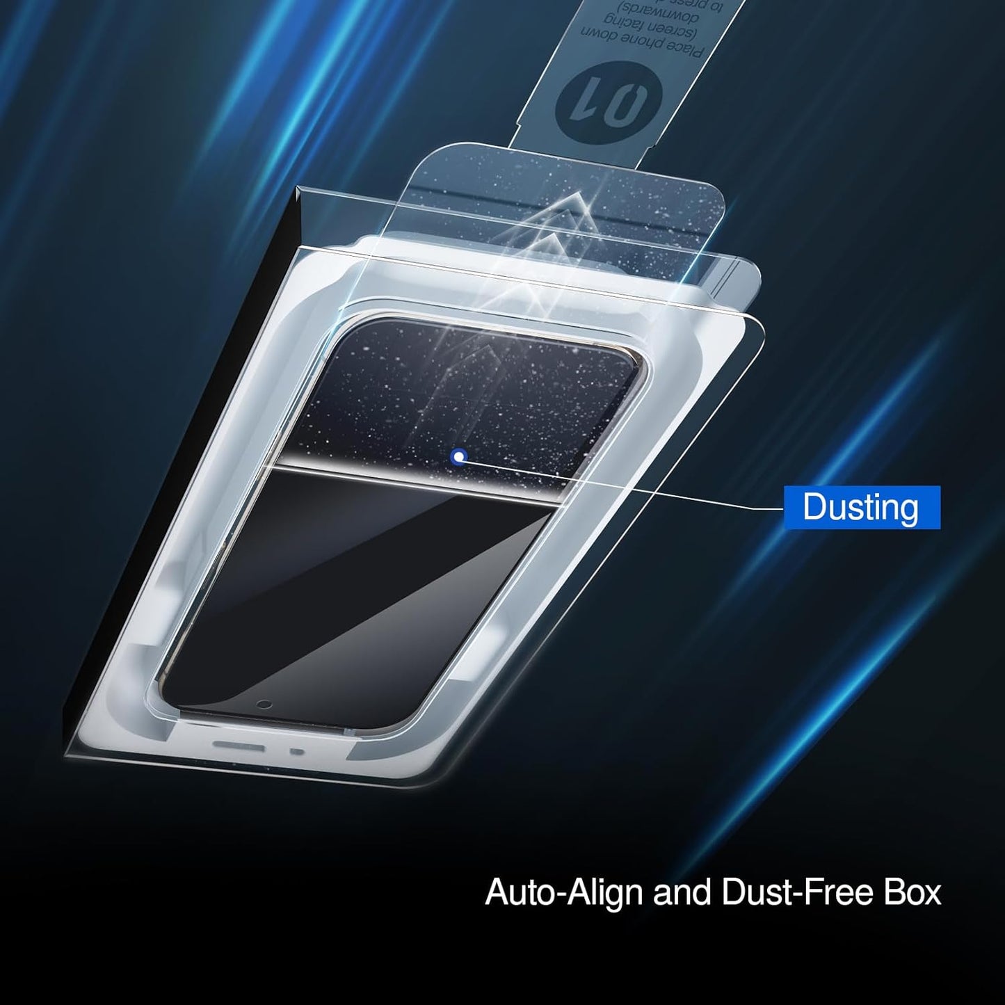 SMARTDEVIL 3 Pack Screen Protector for iPhone 16 Plus, Bubble-and-Dust-Free Box, HD Tempered Glass, Military Grade Shatterproof & Ultra Durable, Easy Installation