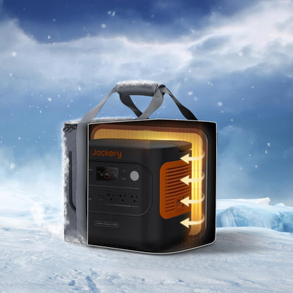 Jackery Explorer 2000 v2 Portable Power Station with Low Temperature Resistant Bag, 2042Wh/2200W LiFePo4 Battery, USB-C 100W Fast Charging for Extreme Cold Condition(-40°F), Power Outages, Emergencies