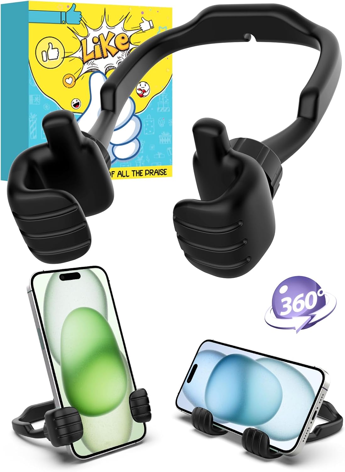 Cell Phone Stand Thumbs Up Lazy Phone Holder: Graduation Gifts for Kids Teen Boys Him 2025 Phone Stand for Desk Back to School Supplies Gifts for Men Women Birthday Funny Cool Gadgets Trendy Stuff