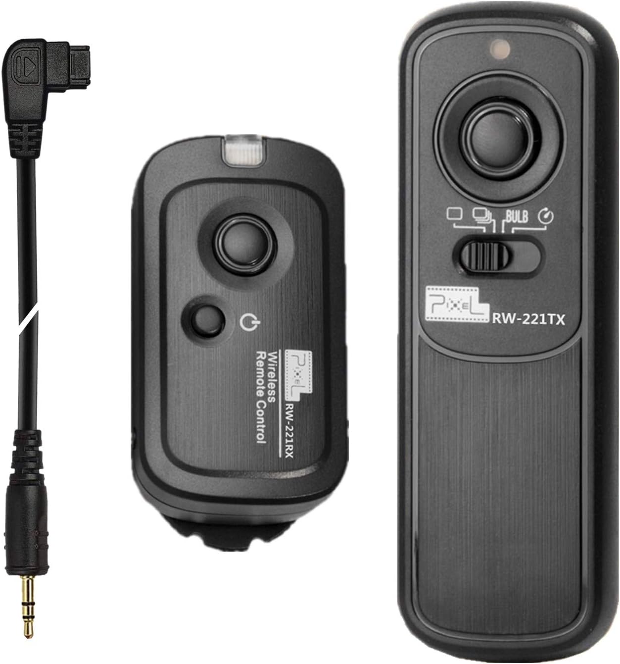 Pixel 2.4GHz Wireless Remote Shutter Release Romote Control S1 for Sony A300 A350 A400 A450 A500 A550 A560 A580 A700 A850 A900 A33 A35 A37 A55 A57 A65 A67 A77 A77M2 A99 A99M2 Replaces Sony RM-L1AM