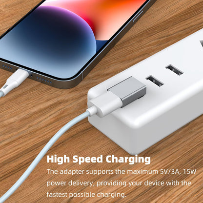 AreMe 90 Degree USB 3.0 Adapter 4 Pack, Up and Down Angle, Left and Right Angle USB A Male to Female Converter Extender for PC, Laptop, USB A Charger, Power Bank and More (Grey)