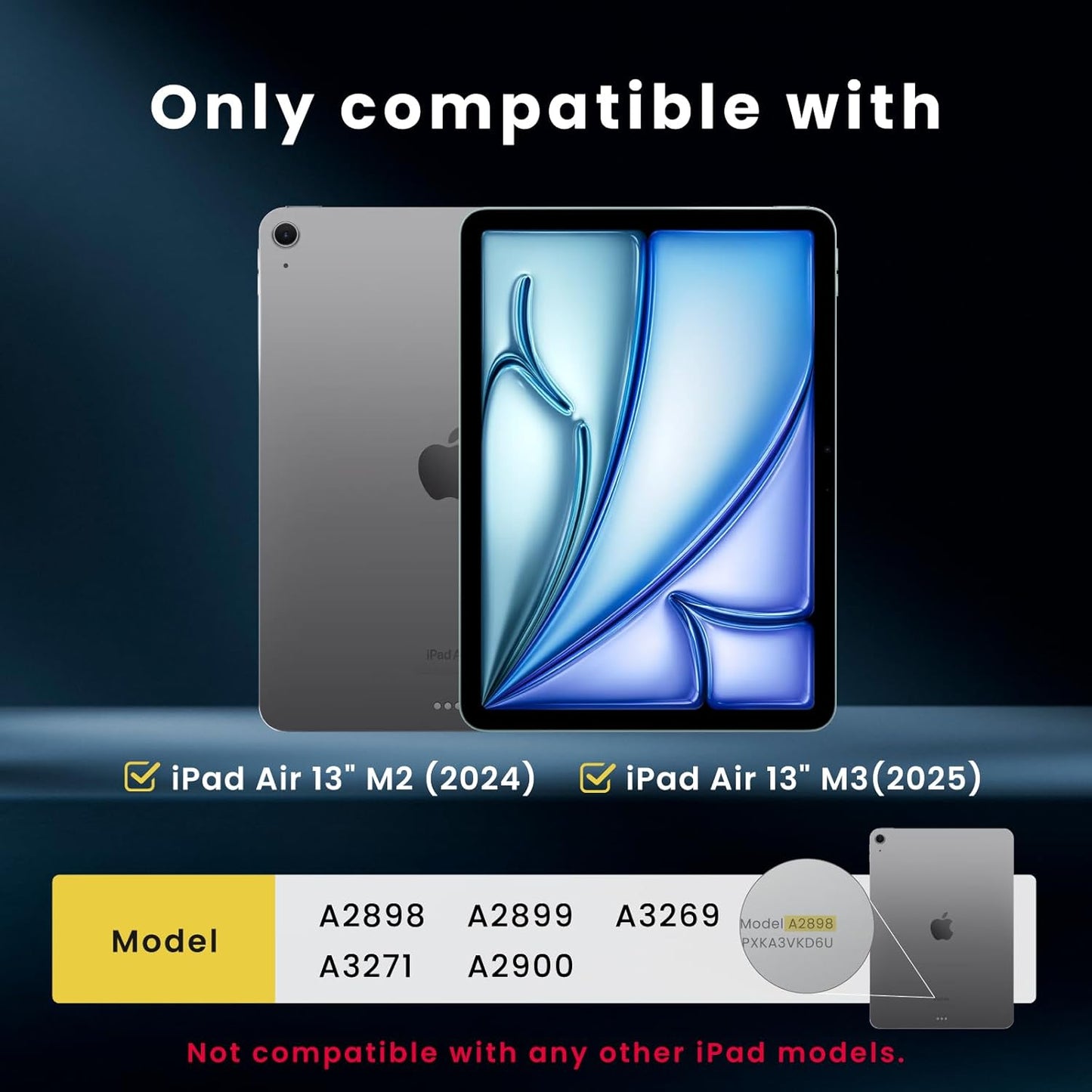 BELLEMOND Tempered Glass Screen Protector designed for iPad Air 13” (M3, 2025 / M2, 2024) - Ultra Clear「EZ Guide」Alignment Kit for Flawless Installation, 10H Hardness - Designed in Japan