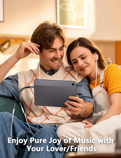 VIOY USB C to Dual 3.5mm Female Headphone Splitter, Type C to Headphone Audio Jack Adapter 2 Way Compatible with iPhone 16/15 Plus Pro Max, iPad Air Pro, Galaxy S24/23 Ultra, Pixel 7/6 and More