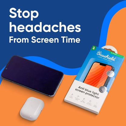 Ocushield Screen Protector for iPhone 17 Pro – Blue Light Tempered Glass, Blue Light Filter, 95% Transparency, Bubble-Free Install, Scratch-Resistant, Case Friendly