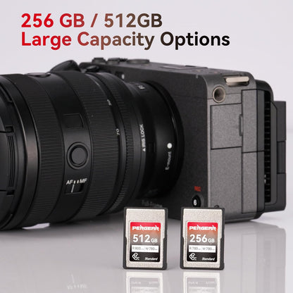 Pergear 256GB CFexpress Type A Memory Card, Up to 780MB/s Read Speed & 780MB/s Write Speed for 4K 120P,8K 30P Recording Compatible for Sony Alpha & FX Cameras (VPG200)