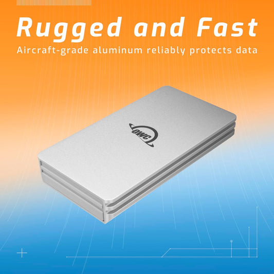OWC 2TB Envoy Single Ultra Portable Aluminum Bus Powered 10G/s USB-C Thunderbolt Compatible External NVMe SSD Drive