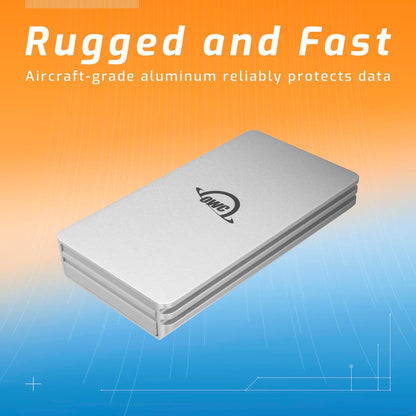 OWC 1TB Envoy Single Ultra Portable Aluminum Bus Powered 10G/s USB-C Thunderbolt Compatible External NVMe SSD Drive