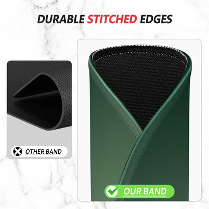 ITNRSIIET Mouse Pad Non-Slip Rubber Base Smooth Surface Stitched Edges Waterproof Durable Compatible with All Mice for Office & Gaming, Desk Accessory, Diameter 8.7 inch, Forest Gradient