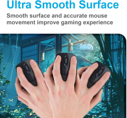 Anime Tropical Plants XL Extended Game Keyboard Pad, Women's Office Decoration Laptop Keyboard Pad 35.4 x 15.7 x 0.12 Inches