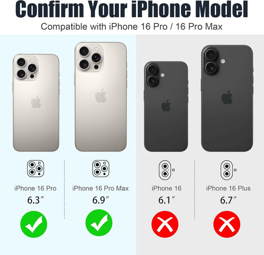 AGVEE 3+3 6 Pack for iPhone 16 Pro 6.3" / 16 Pro Max 6.9" Camera Lens Cover Protector, Bling Glitter & CD-Textured Metal Ring 9H Tempered HD Glass Camera Cover Protector Film, Glitter-Natural