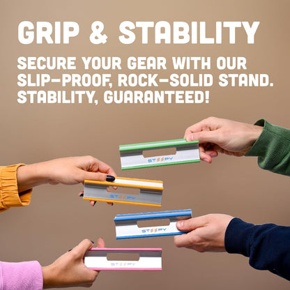 Steepy Portable Laptop Stand for Desk – Adjustable Height, & Portable Laptop Holder – Ergonomic Computer Stand for Cooling & Comfort – Slip-Proof, Sturdy Design – Universal Fit for 13-17 Inch Devices