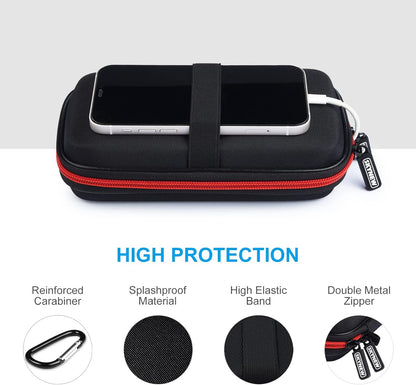 Hard Travel Case for Ekrist/LanLuk Portable Charger Power Bank 25800mAh, Power Bank Case for Anker PowerCore 10000mAh, Samsung T7 Touch and Seagate Portable 2TB