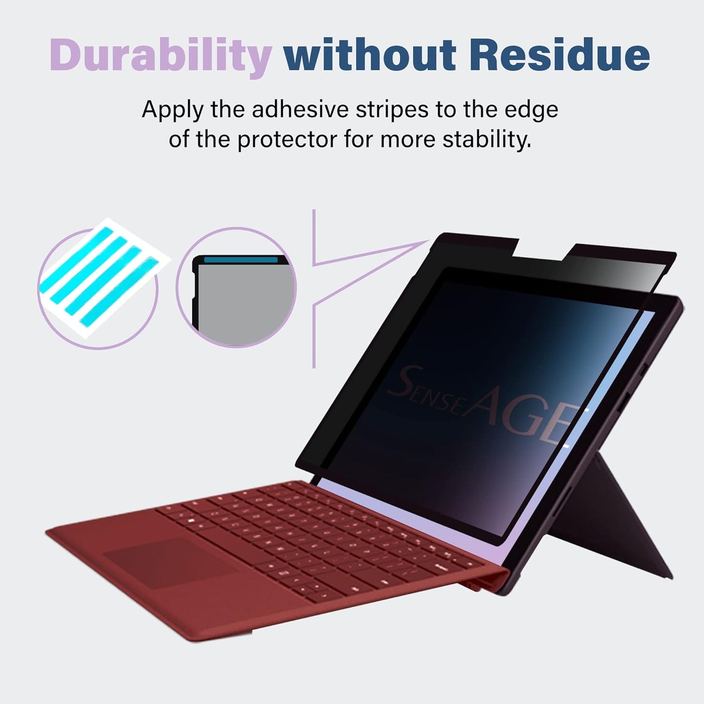 SenseAGE Magnetic Privacy Screen Protector for Surface Pro 12.3 inch (7+/7/6/5/4), Easy On/Off Privacy Filter, Anti-Blue Light, Glare, Laptop Screen Filter, Compatible with Surface Pro 12.3"