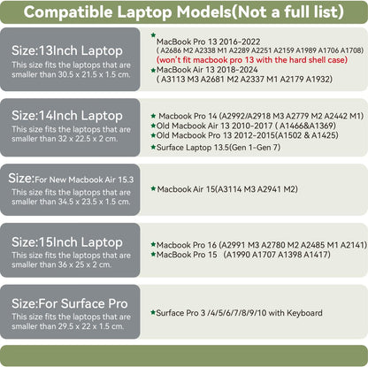 Laptop Sleeve 13 Inch Compatible with New MacBook Air 13 2018-2024, MacBook Pro 13 2016-2022 Color Light Purple