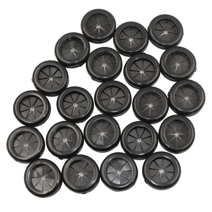 Rubber Grommets for Wiring, 7/8 Inch Drill Hole 11/16 Inch ID, Firewall Grommets Automotive Cable Cords Hoses Protection, Double-Sided Rubber Plugs for Round Holes, 22 Pcs, 18x22 mm