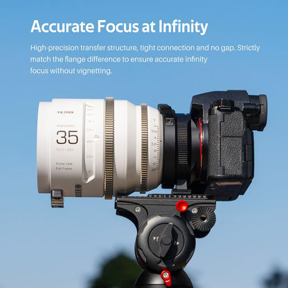 VILTROX PL-E Mount Lens Adapter Ring Lens Converter with Rotary Lock Compatible with PL Lens to Sony E/NEX Mount Cameras A7S3/FS7/5/FX9/A7R4/R3/a Series/Nex Series