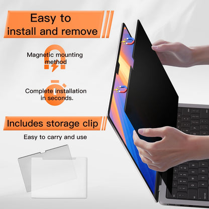Privacy Screen MacBook Pro 16 Inch 2021-2024 (M1-M2-M3-M4,), Magnetic Removable Anti Blue Light Glare Filter Privacy Screen Protector