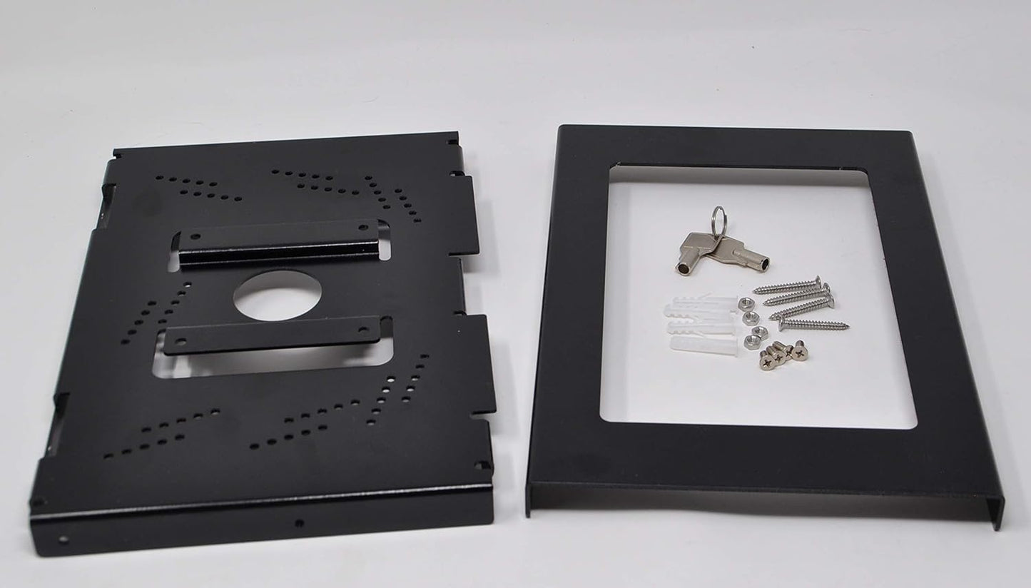 TABcare Locking Security Metal Case for iPad Mini Used as Kiosk, POS, Store, Show Display (Black, iPad Mini 1/2/3)