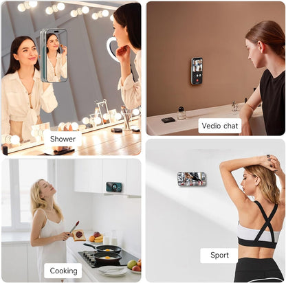 Patented Magnetic Sticky Phone Suction Grip Mount for MagSafe Case,Magnet Silicone Portable Stand Holder for iPhone 16/15/14/13/12 Series and Android, Hands-Free Selfies and Videos,Deep Blue