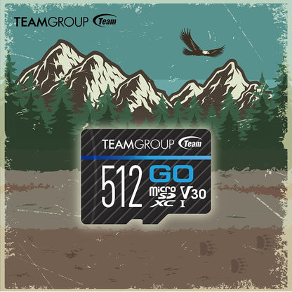TEAMGROUP GO Card 128GB x 5 Pack Micro SDXC UHS-I U3 V30 4K for GoPro & Drone & Action Cameras High Speed Flash Memory Card for Outdoor Sports, 4K Shooting, Nintendo-Switch TGUSDX128GU368