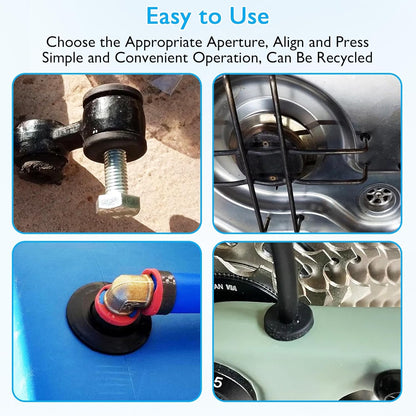 2 Pcs 2-7/16" Drill Hole, 1-15/16" ID Silicone Rubber Grommets for Wiring, Large Top Hat Grommets for Tube Cable, Waterproof L-Shape O-Ring Seal Hose Gasket in Hydroponic Irrigation System