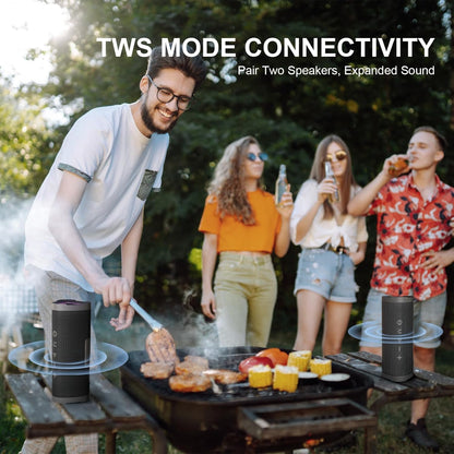 Vanzon V40 Bluetooth Speakers, Wireless Portable Bluetooth Speaker with IPX7 Waterproof, 24H Playtime, 24W Stereo Sound and TWS Dual Pairing, Great Choice for Gift