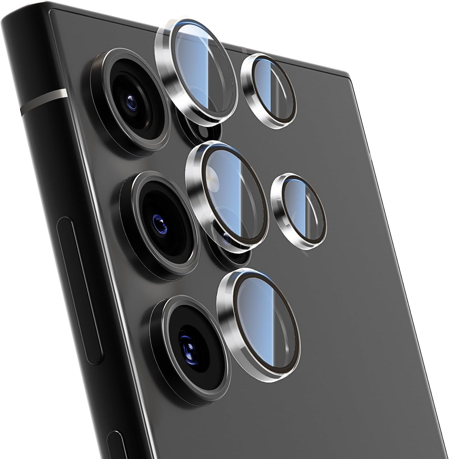 For Samsung Galaxy S23 Ultra Camera Lens Protector, Individual Lens Protector, Ultra HD 9H Tempered Glass Screen Protective Cover, Anti-scratch, Military Grade Drop Protection 2 Set. (Clear, S23 Ultra)