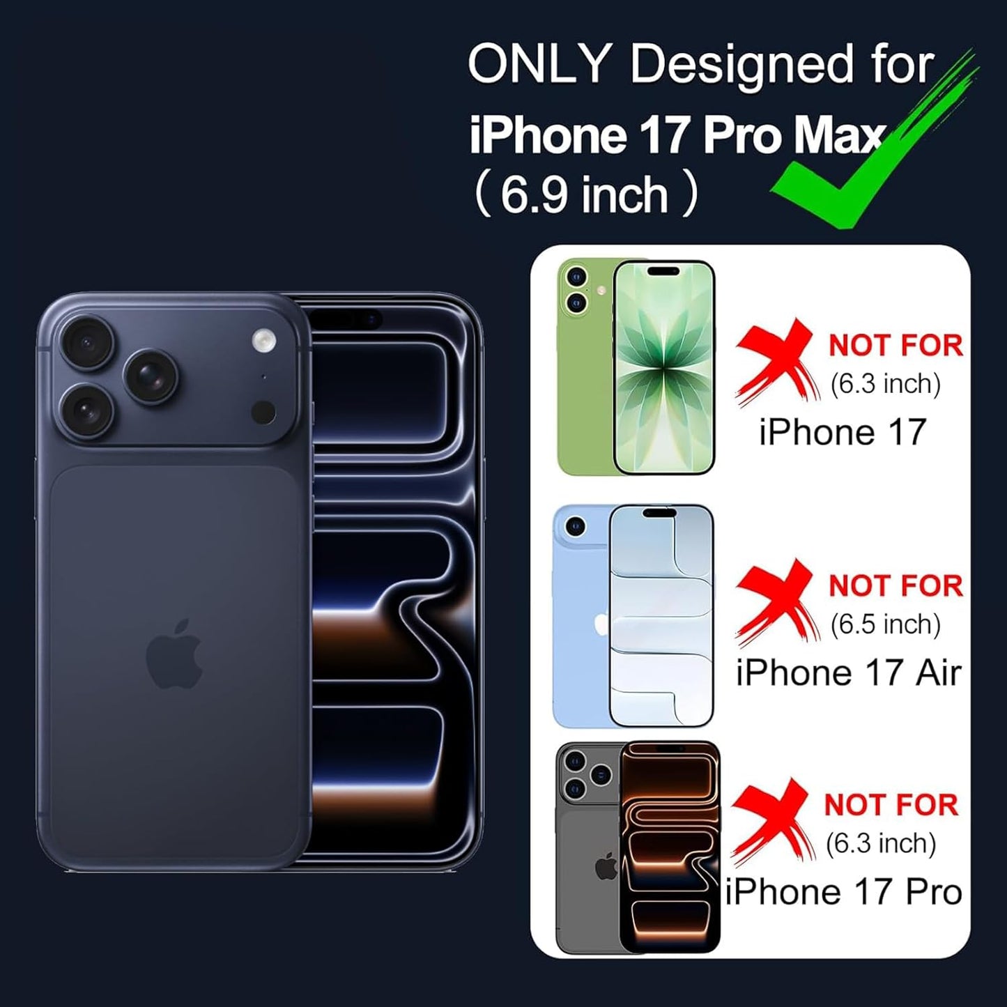 Battery Case for iPhone 17 Pro Max, Upgraded 12000mAh Rechargeable Portable Extended Battery Pack Supported Qi Wireless Charging Case Compatible with iPhone 17 Pro Max (6.9 inch) Charger Cover (Black)