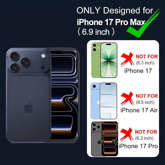 Battery Case for iPhone 17 Pro Max, Upgraded 12000mAh Rechargeable Portable Extended Battery Pack Supported Qi Wireless Charging Case Compatible with iPhone 17 Pro Max (6.9 inch) Charger Cover (Black)