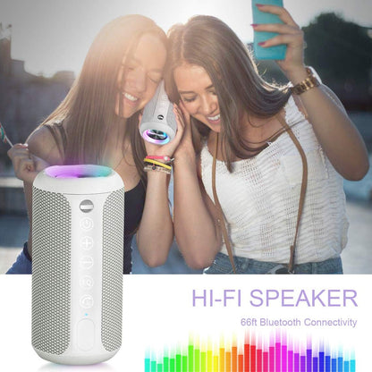 Ortizan Portable Bluetooth Speaker, IPX7 Waterproof Wireless Speaker with 24W Loud Stereo Sound, Outdoor Speakers with Bluetooth 5.0, 30H Playtime,66ft Bluetooth Range, Dual Pairing for Home