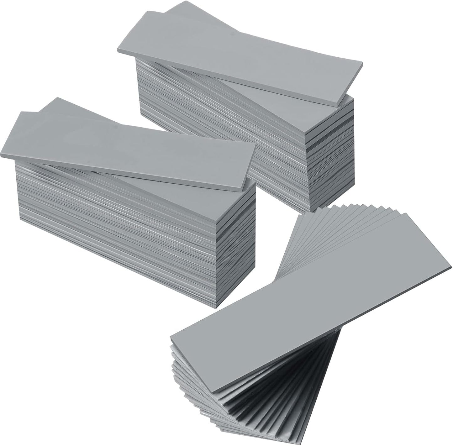 Outus 30 Pieces 2.6 x 0.8 x0.1 Inch Silicone Thermal Pad Reusable CPU SSD Thermal Conductive Silicone Pad Each Thick for Gpu Heatsink CPU Chip Heat Conduction or LED Heat Conduction(Dark Gray)