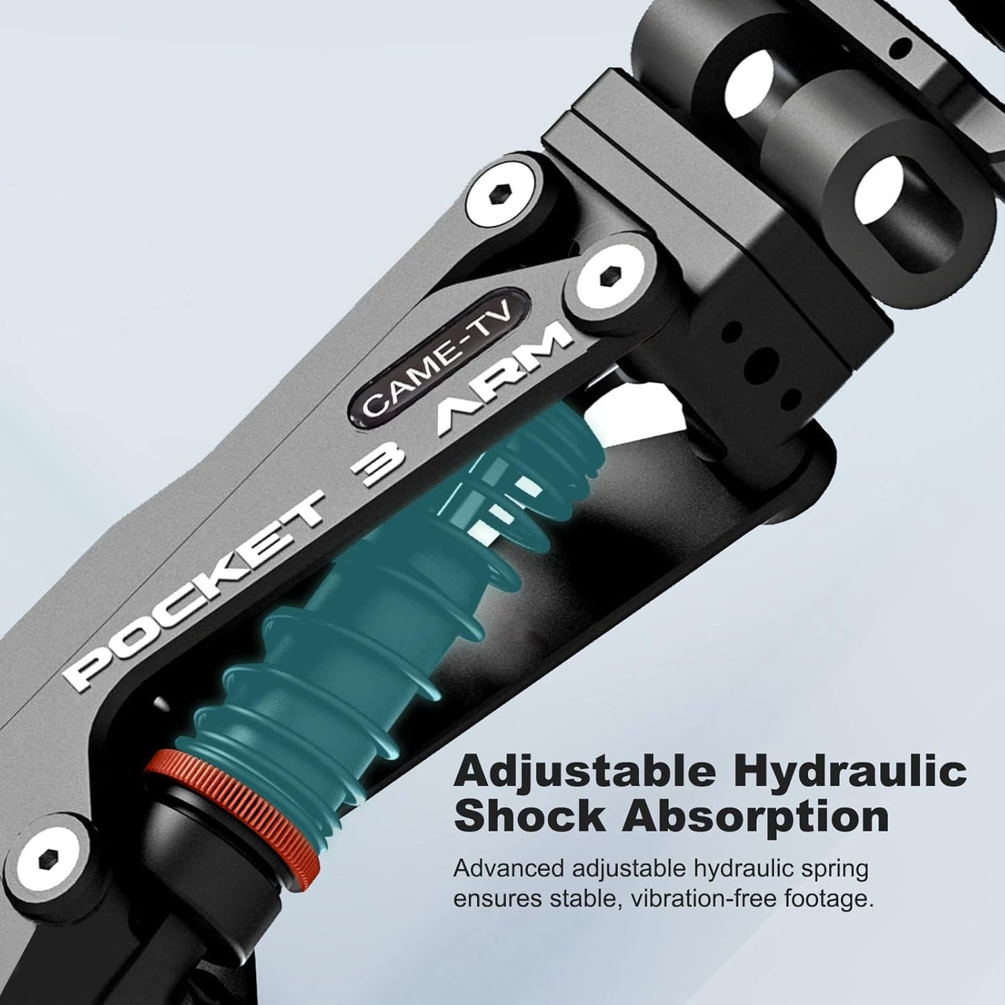 Came-TV Camera Suction Mount Suction, Multifunctional Shock Absorber Arm Video Stabilizer for Pocket 2, Pocket 3, OSMO, Cup Camera Mount, 1/4" Mounting Holes Car Mount & for 360 Action Camera