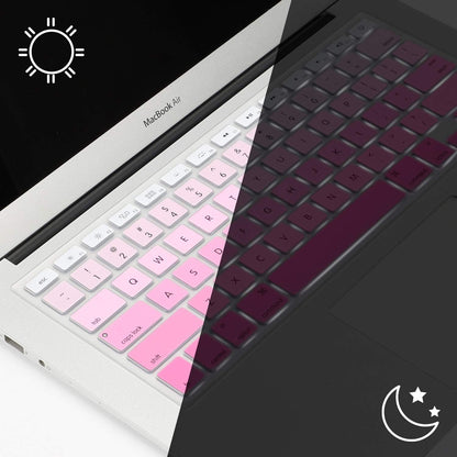 Allinside Pink Ombre Keyboard Cover Skin for MacBook Pro 13" 15" 17" (2015 or Older Version), MacBook Air 13" A1369/A1466, Older iMac Wireless Keyboard MC184LL/B