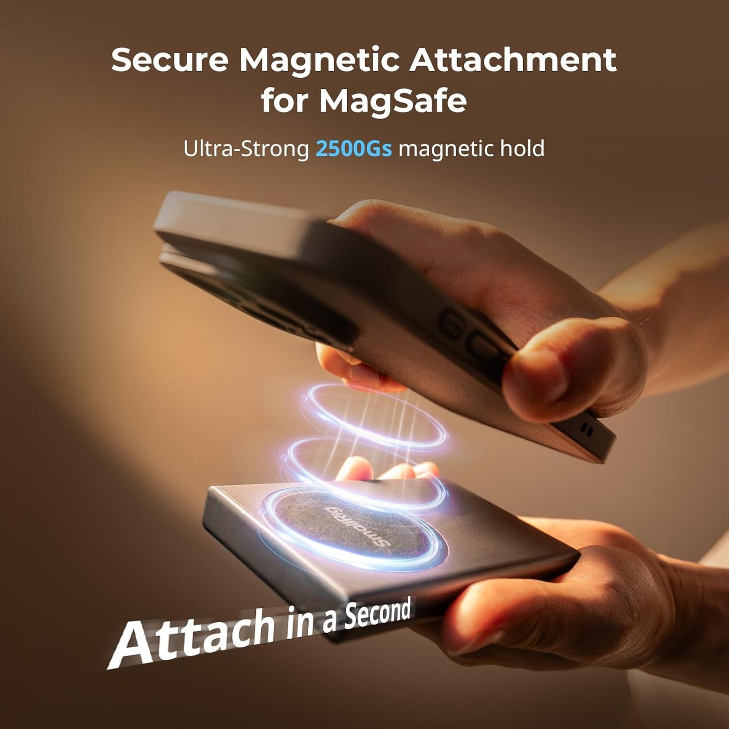 SmallRig Phone Vlog Selfie Monitor Screen for iPhone for Huawei for S24/S25, w/Magnetic Phone Holder Clip Mount & Wireless Remote, Sync Rear Camera for Selfie Vlog Live Stream Phone Filmmaking - 4851