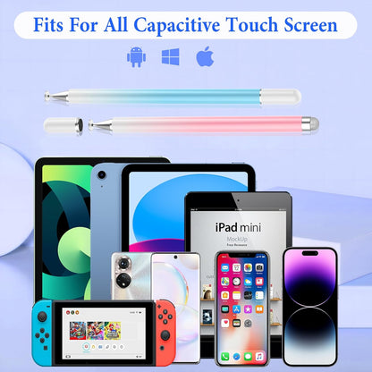 2 in 1 Magnetic Disc Stylus Pen for Touch Screens, Compatible with iPhone/iPad/Android/Microsoft/Surface All Capacitive Touch Screens