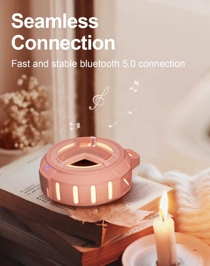EBODA Bluetooth Shower Speaker, Waterproof Portable Wireless Speakers with Light, IP67 Floating, 2000mAh, Small Portable Speaker for Kayak, Beach, Pool Accessories, Gifts for Unisex