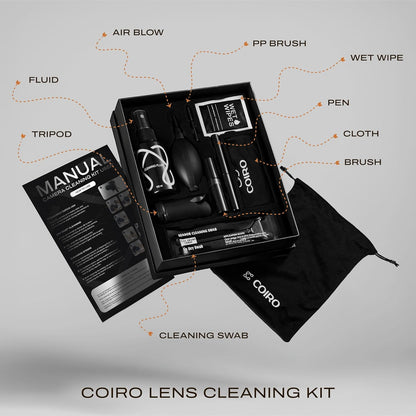 Camera Lens Cleaning Kit for DSLR and Sensitive Electronics, 9-in-1 Lens Cleaner Spray, Camera Pen, Blower, Wipes, Sensor Cleaner, Photographer Gifts & Accessories