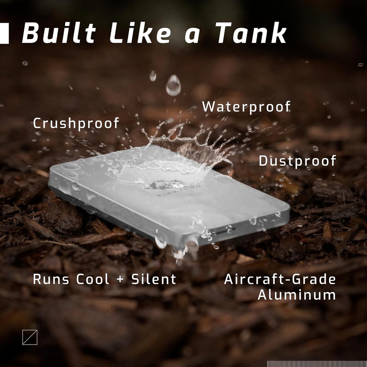 OWC Envoy Pro Elektron Portable 2TB SSD, Super Fast External SSD with up to 1250MB/s Performance, USB 3.2 Gen 2 and USB 2.0/3.0 Backwards and Universally Compatible, NVMe Powered Portable SSD