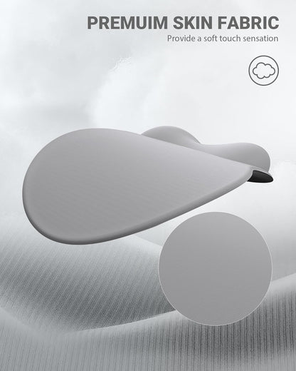 Ergonomic Mouse Pad Wrist Support, Comfortable Mouse Pad Wrist Rest, Relieve Wrist Pain Gel Mouse pad, Non-Slip Rubber Base Mousepad for Laptop, Computer, Prefect for Office & Home(Gray