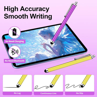 40 Pack Stylus Pen,High Precision and Sensitivity Stylus for Everyday Writing/Drawing,Universal Stylus Compatible with All Touch Screens,10 Colors